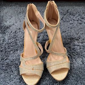 Fancy platform heels perfect for a wedding or prom